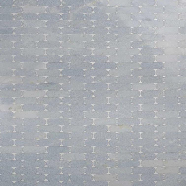 Nostradam 9.96" W x 11.22" L Marble and Brass Mosaic Tile (0.77 Sq. Ft. / Sheet)