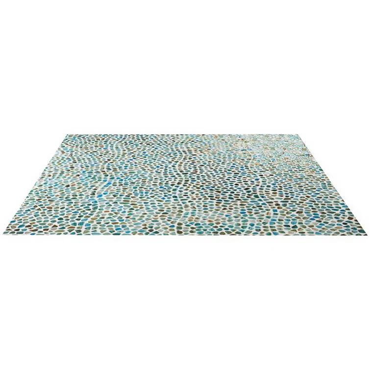 Bond Tile Fractal Pebble 11.88 in. x 11.88 in. Polished Glass Wall Mosaic Tile (0.98 Sq. Ft. / Each)