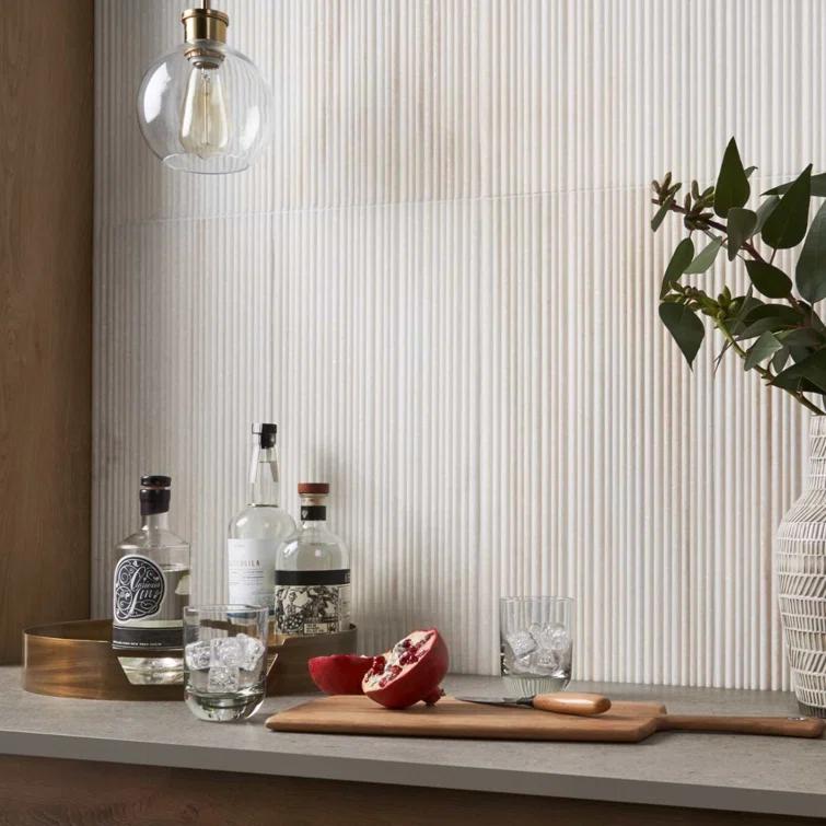 Large Format 12'' W x 24'' L Marble Singular Tile