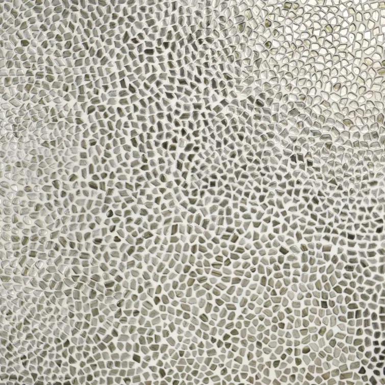Bond Tile Fractal Pebble 11.88 in. x 11.88 in. Polished Glass Wall Mosaic Tile (0.98 Sq. Ft. / Each)