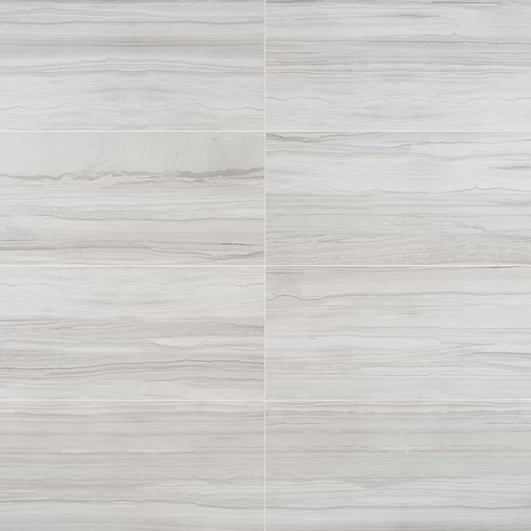Bond Tile 12" x 24" Polished Marble Look Porcelain Floor and Wall Tile