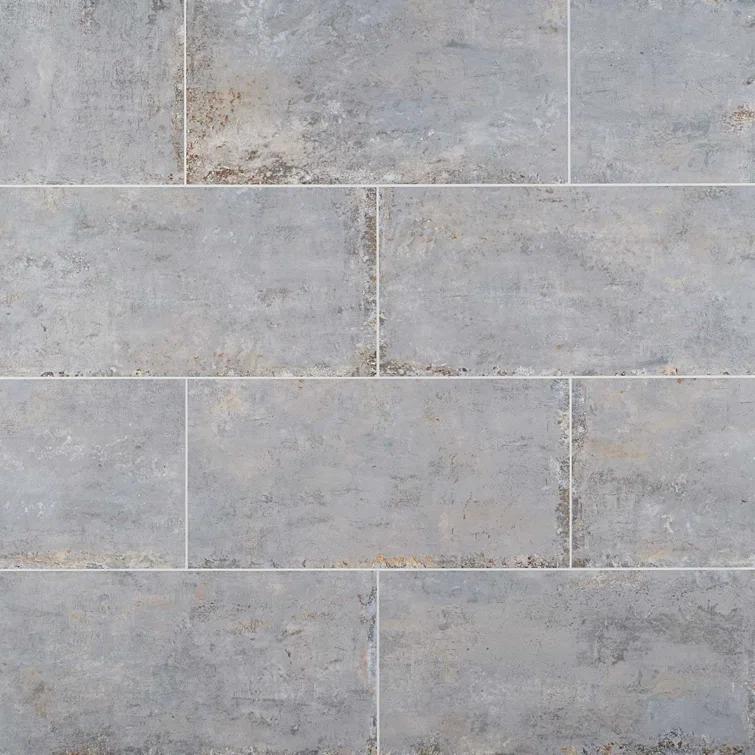 Mantis 11.81 in. x 23.62 in. Matte Porcelain Concrete Look Floor and Wall Tile (13.55 Sq. Ft./Case)