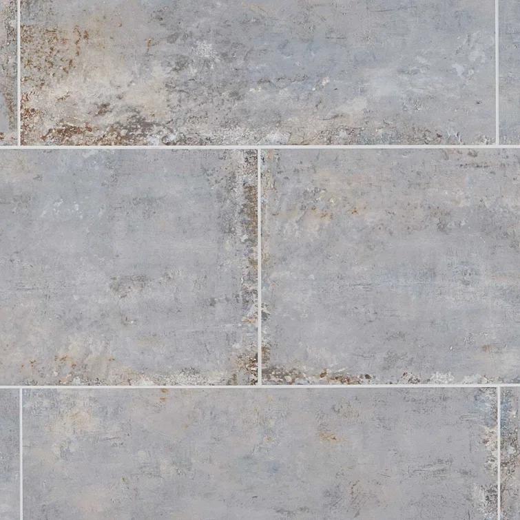Mantis 11.81 in. x 23.62 in. Matte Porcelain Concrete Look Floor and Wall Tile (13.55 Sq. Ft./Case)