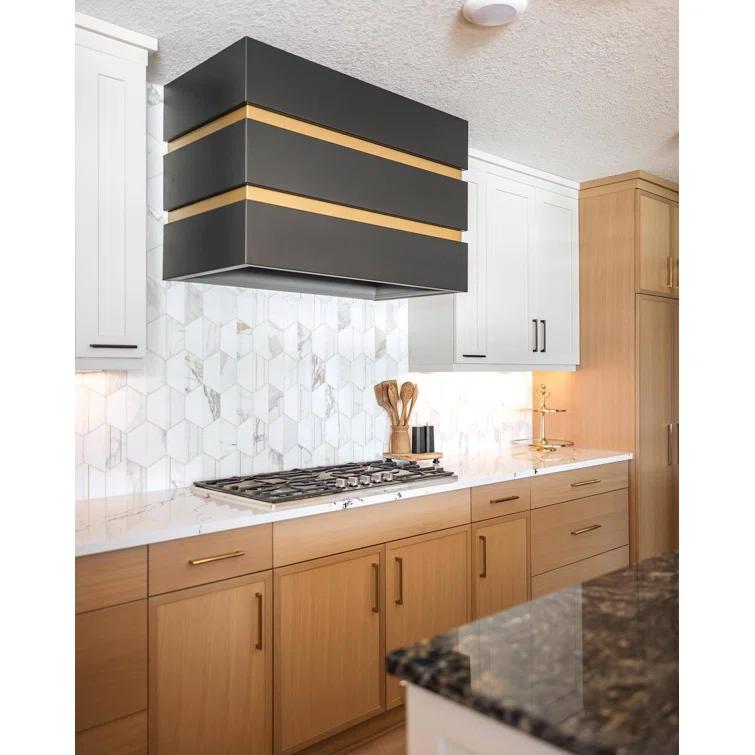 Meld 10.43" x 12.04" Marble and Brass Mosaic Hexagon Tile (0.87 Sq. Ft. / Sheet)