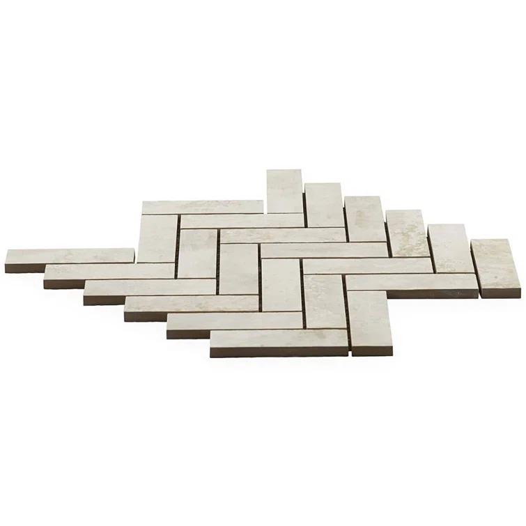 Mantis 10.03 in. x 10.62 in. Herringbone Matte Porcelain Floor & Wall Mosaic Tile (0.75 Sq.Ft./Each)