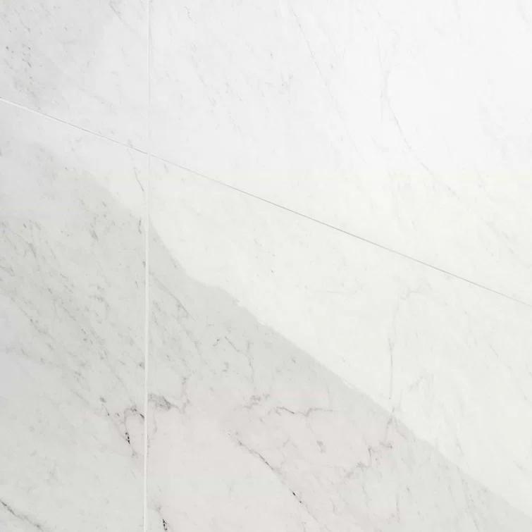 Bond Tile 24" x 47" Polished Marble Look Porcelain Floor and Wall Tile (15.5 Sq. Ft. / Case)