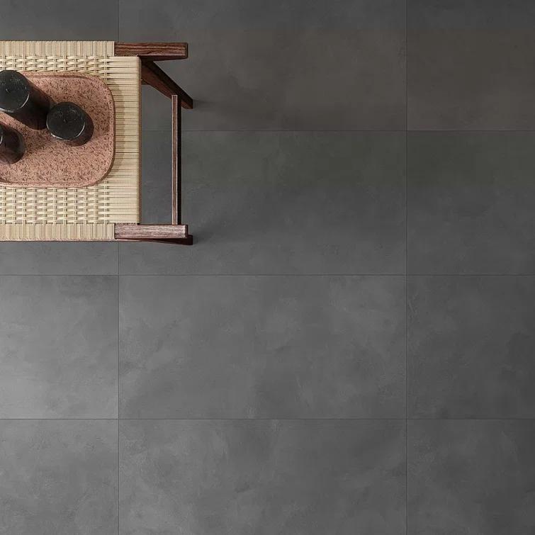 Bond Tile Ryx 15.74 in. x 31.49 in. Matte Porcelain Concrete Look Floor and Wall Tile (13.77 Sq. Ft. / Case)