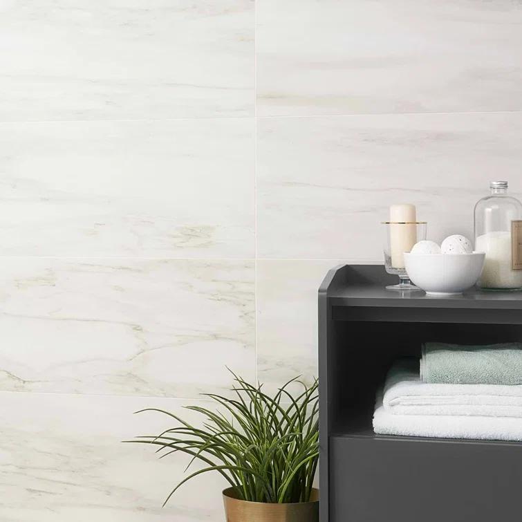 Bond Tile Saroshi 11.81 in. x 23.62 in. Matte Marble Look Porcelain Floor and Wall Tile (9.68 Sq. Ft. / Case)