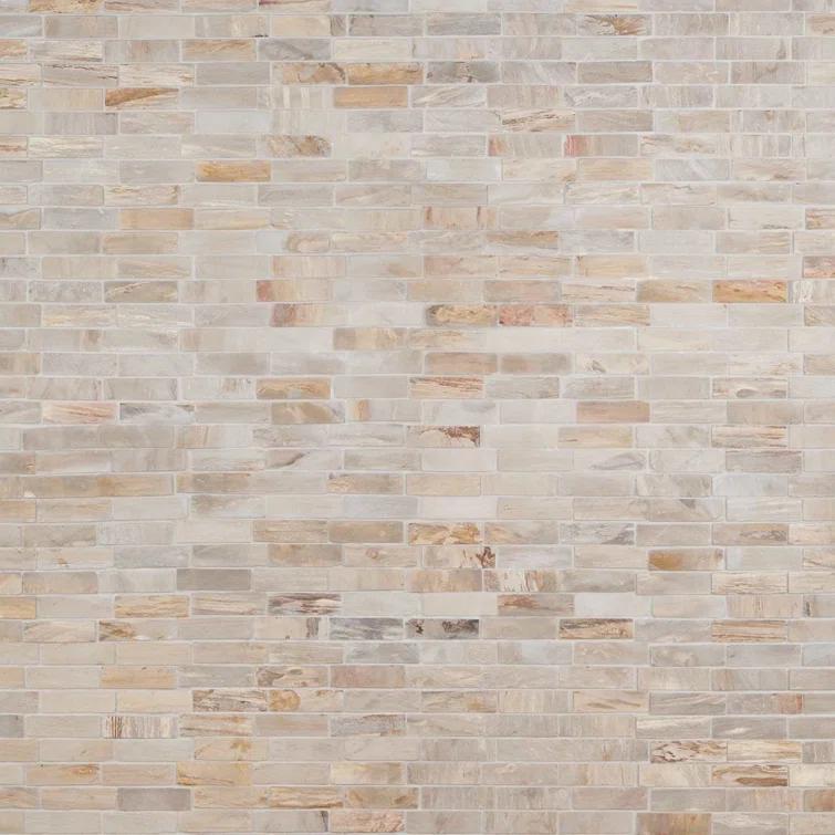 Artmore Tile Petra Brown 11-in x 12-in Tumbled Natural stone Stone look Mosaic Floor and Wall Tile ( 0.95-sq ft Piece )