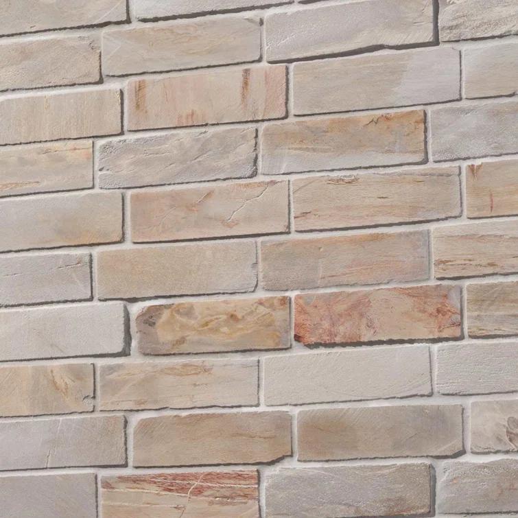 Artmore Tile Petra Brown 11-in x 12-in Tumbled Natural stone Stone look Mosaic Floor and Wall Tile ( 0.95-sq ft Piece )