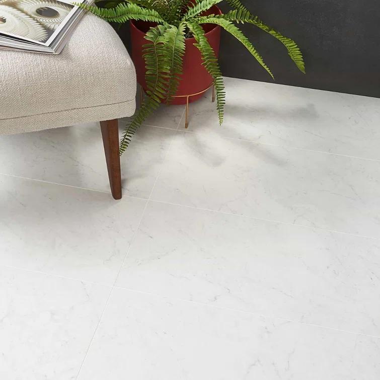 Bond Tile Saroshi 11.81 in. x 23.62 in. Matte Marble Look Porcelain Floor and Wall Tile (9.68 Sq. Ft. / Case)