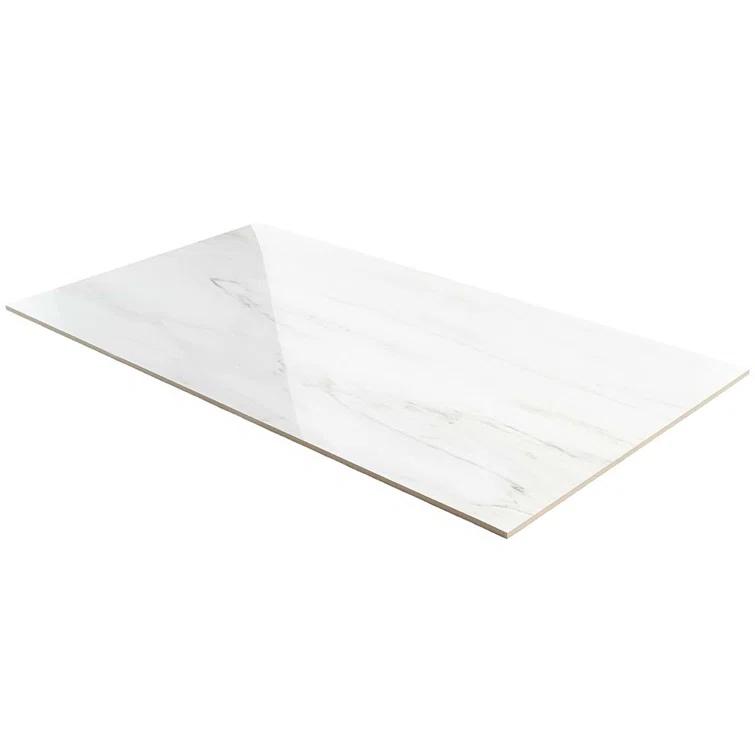 Large Format 24" x 47" Polished Marble Look Porcelain Floor and Wall Tile (15.5 Sq. Ft. / Case)