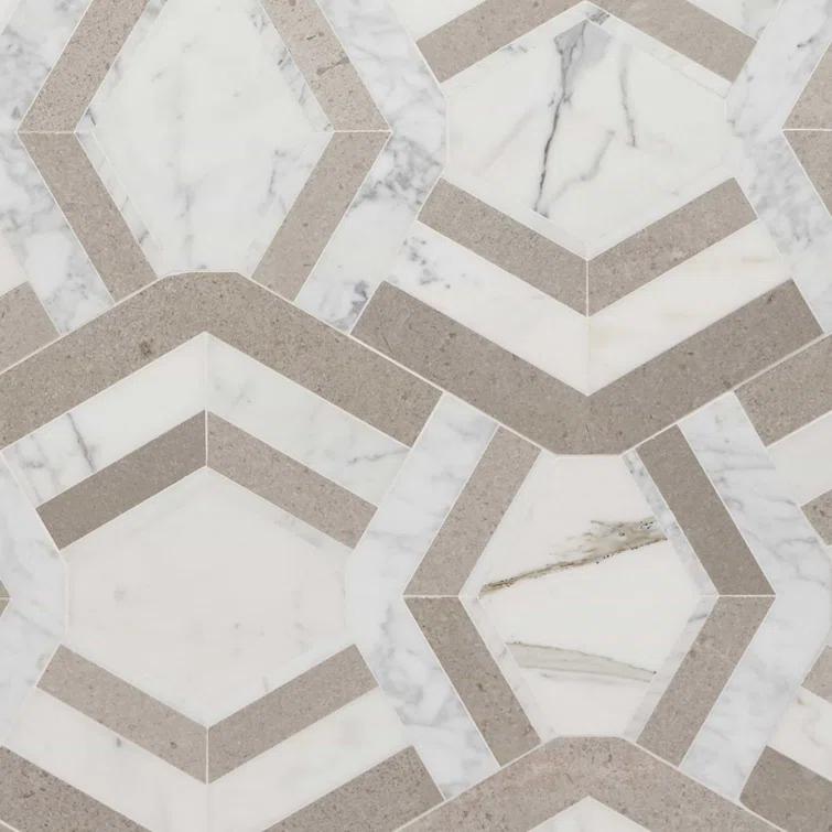 Bond Tile Tenor Marble Random Mosaic Wall & Floor Tile