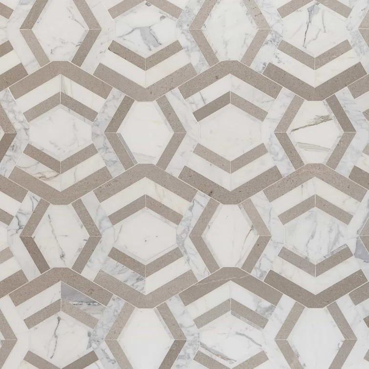 Bond Tile Tenor Marble Random Mosaic Wall & Floor Tile