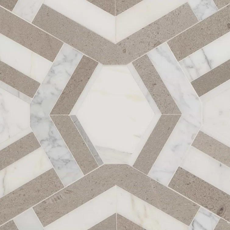 Bond Tile Tenor Marble Random Mosaic Wall & Floor Tile