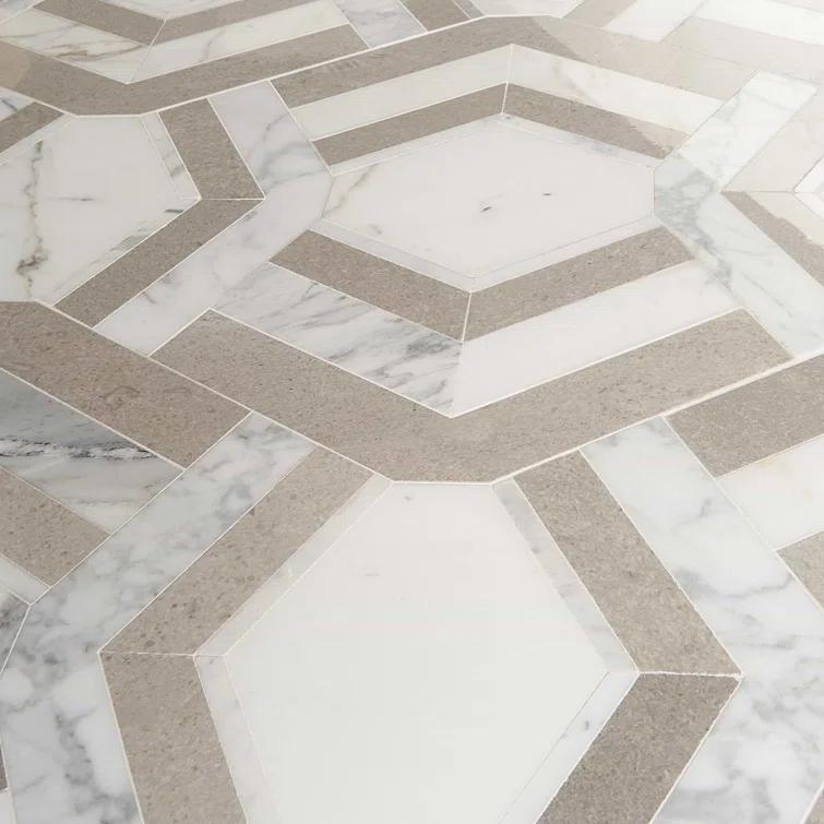 Bond Tile Tenor Marble Random Mosaic Wall & Floor Tile