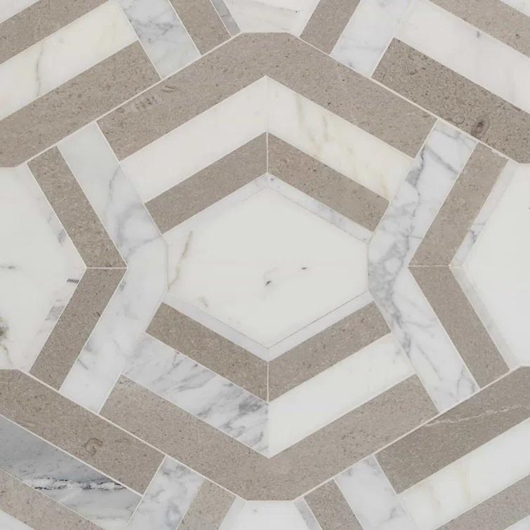Bond Tile Tenor Marble Random Mosaic Wall & Floor Tile