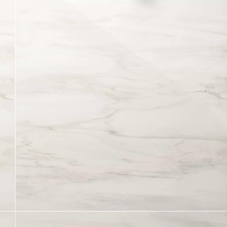 24" x 24" Polished Marble Look Porcelain Floor and Wall Tile (15.5 Sq. Ft. / Case)