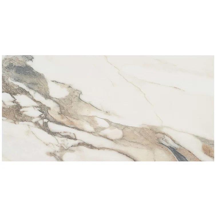 Bond Tile 12" x 24" Polished Marble Look Porcelain Floor and Wall Tile