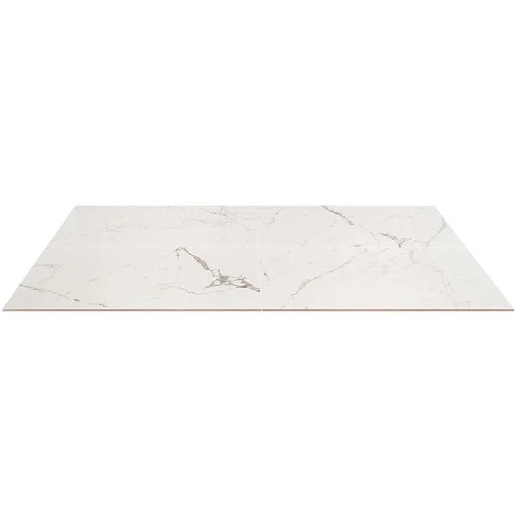 Large Format 24" x 47" Polished Marble Look Porcelain Floor and Wall Tile (15.5 Sq. Ft. / Case)
