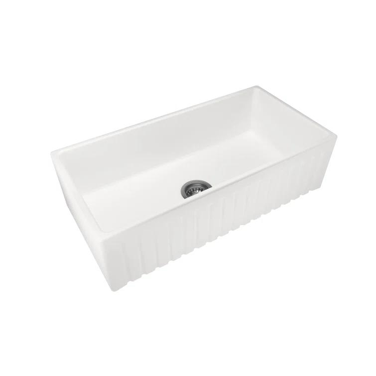 36'' L Farmhouse / Apron Single Bowl Fireclay Kitchen Sink