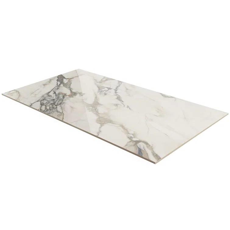Bond Tile 24" x 47" Polished Marble Look Porcelain Floor and Wall Tile (15.5 Sq. Ft. / Case)