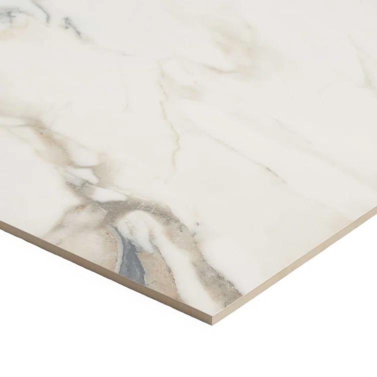 Bond Tile 24" x 47" Polished Marble Look Porcelain Floor and Wall Tile (15.5 Sq. Ft. / Case)