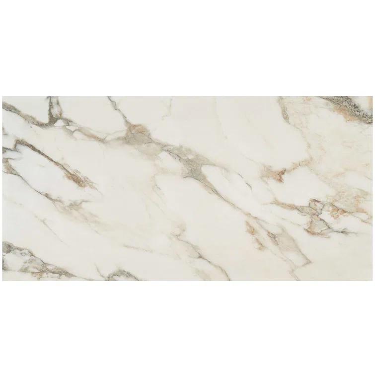 Bond Tile 24" x 47" Polished Marble Look Porcelain Floor and Wall Tile (15.5 Sq. Ft. / Case)