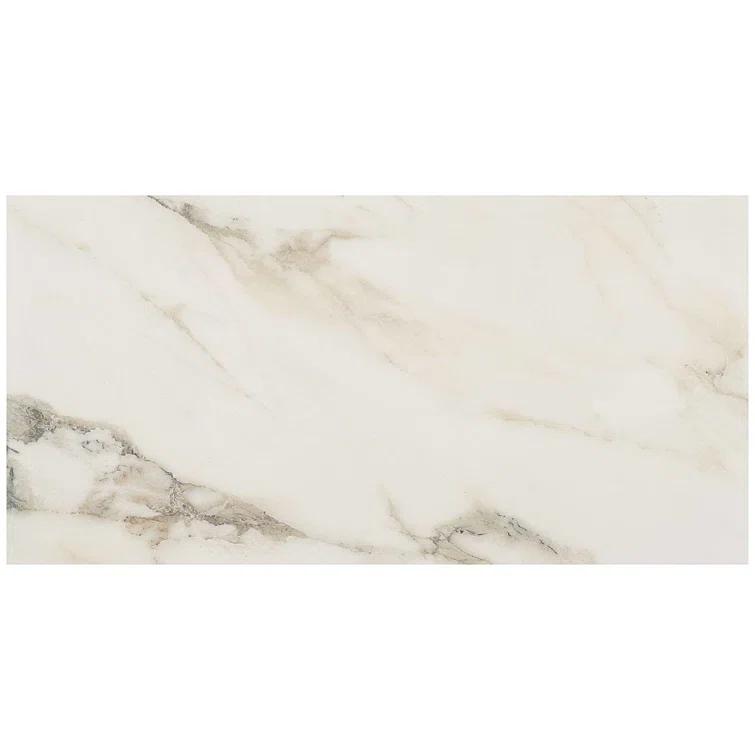 Bond Tile Saroshi 11.81 in. x 23.62 in. Matte Marble Look Porcelain Floor and Wall Tile (9.68 Sq. Ft. / Case)