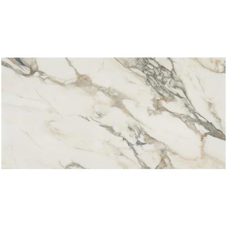 Bond Tile 24" x 47" Polished Marble Look Porcelain Floor and Wall Tile (15.5 Sq. Ft. / Case)