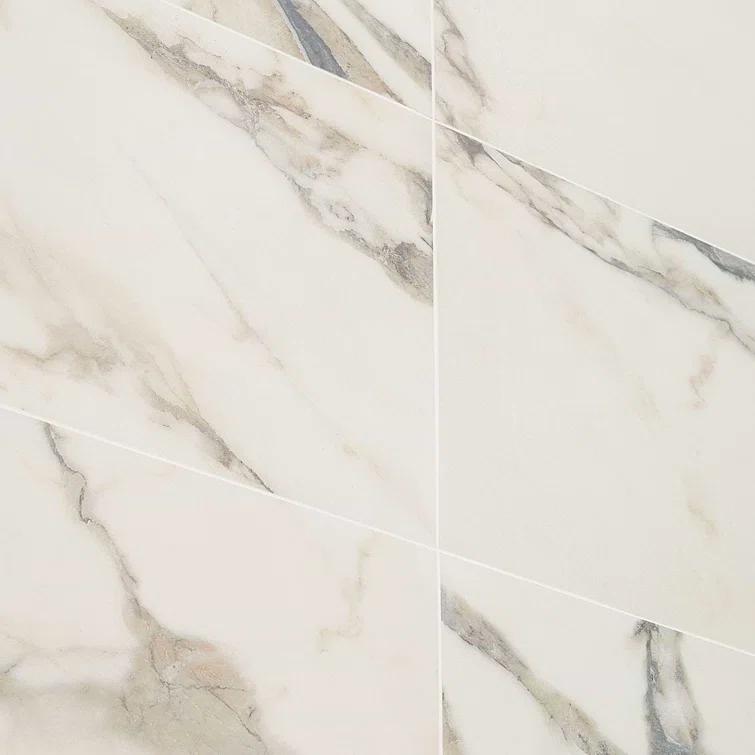 Bond Tile Saroshi 11.81 in. x 23.62 in. Matte Marble Look Porcelain Floor and Wall Tile (9.68 Sq. Ft. / Case)