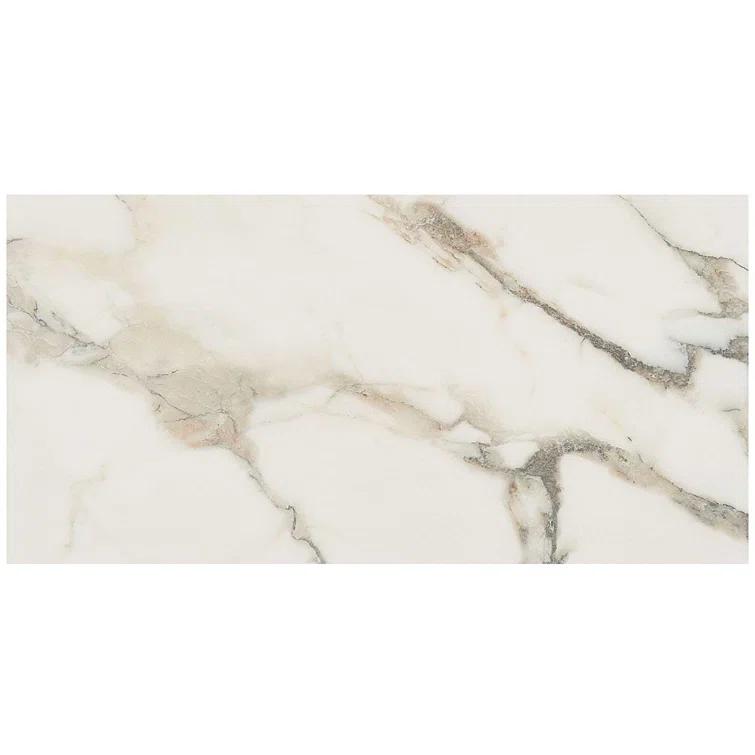Bond Tile Saroshi 11.81 in. x 23.62 in. Matte Marble Look Porcelain Floor and Wall Tile (9.68 Sq. Ft. / Case)