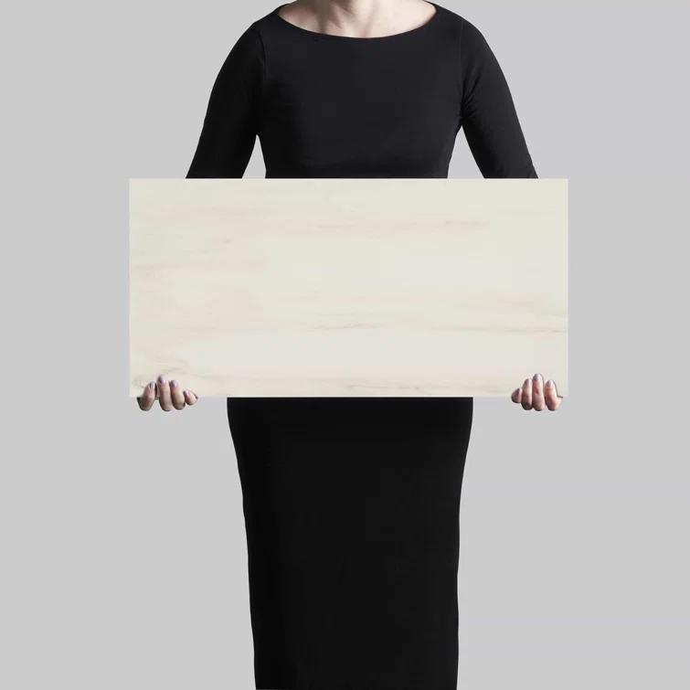 Bond Tile 12" x 24" Polished Marble Look Porcelain Floor and Wall Tile