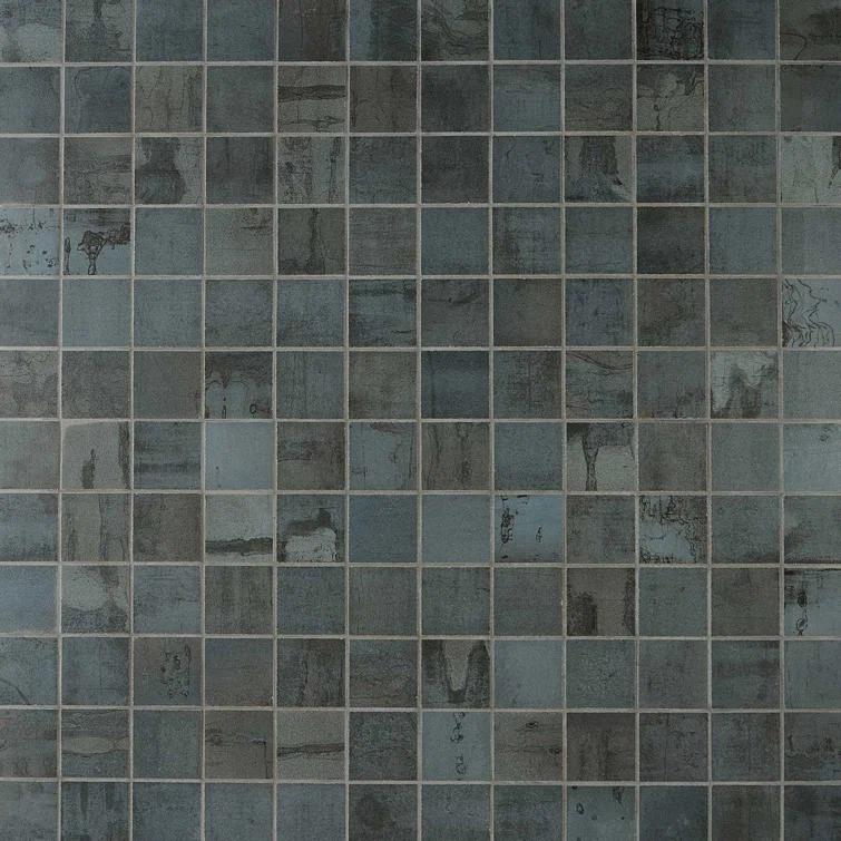 Angela Harris Alloy 2" x 2" Porcelain Metal Look Mosaic Wall & Floor Tile Tile ( 0.92 sq. ft. / box )