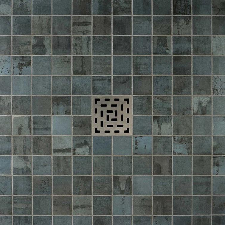 Angela Harris Alloy 2" x 2" Porcelain Metal Look Mosaic Wall & Floor Tile Tile ( 0.92 sq. ft. / box )