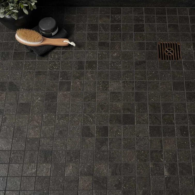 Dominion 11.81" x 11.81" Matte Porcelain Floor & Wall Mosaic Tile (0.97 Sq. Ft./Each)