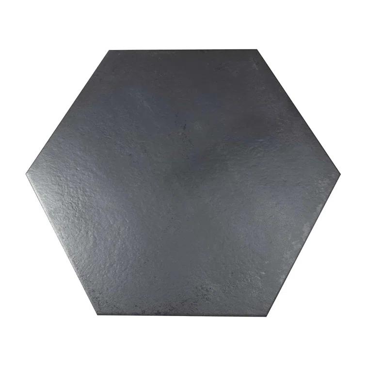Angela Harris Fuller 20" Hex Porcelain Metallic Look Floor and Wall Tile