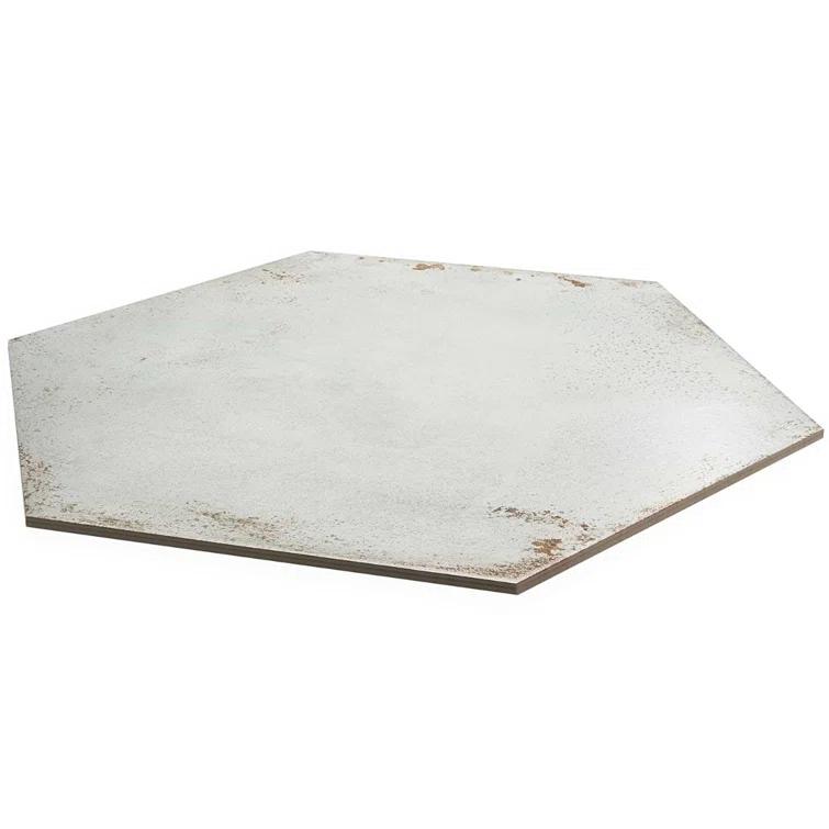 Angela Harris Fuller 20" Hex Porcelain Metallic Look Floor and Wall Tile