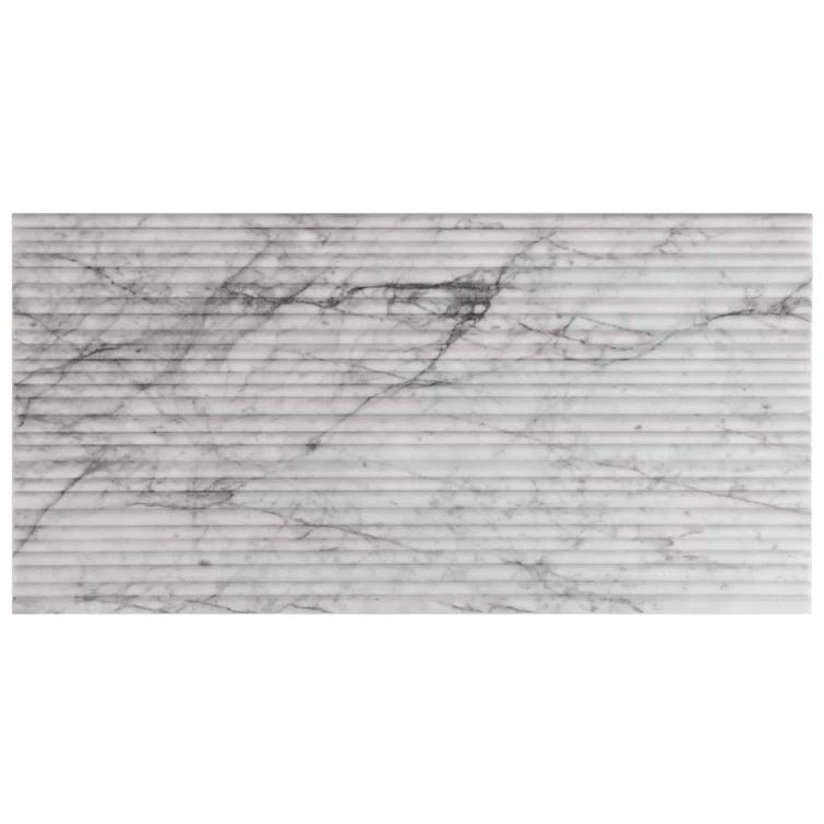 12'' W x 24'' L Marble Singular Tile