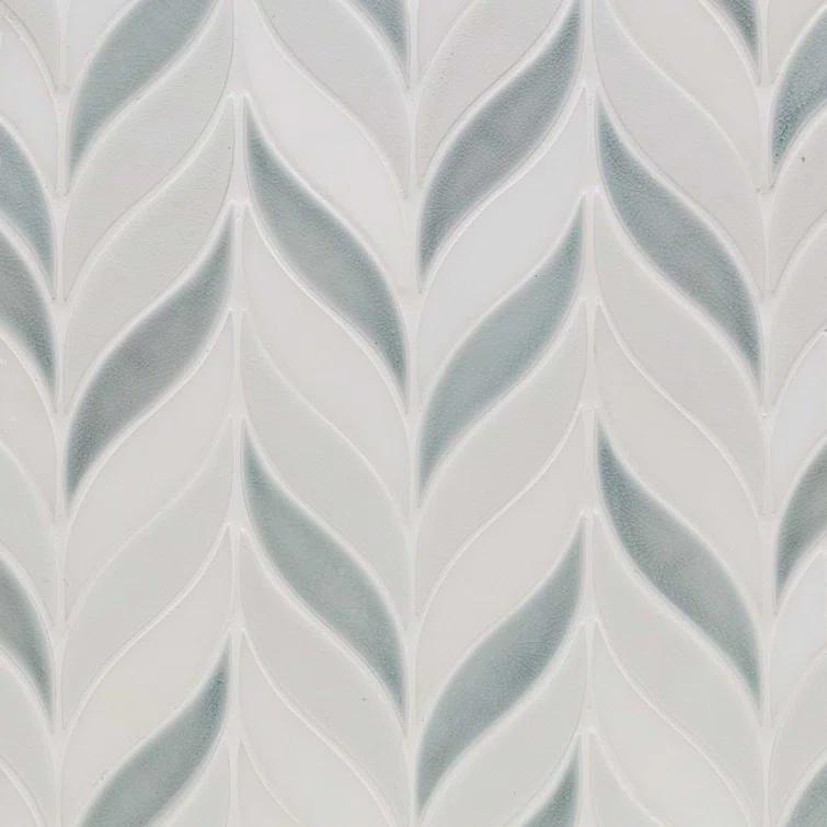 Divine Sprig 2" x 3" Ceramic Mosaic Wall Tile (0.86 Sq. Ft. / Sheet)