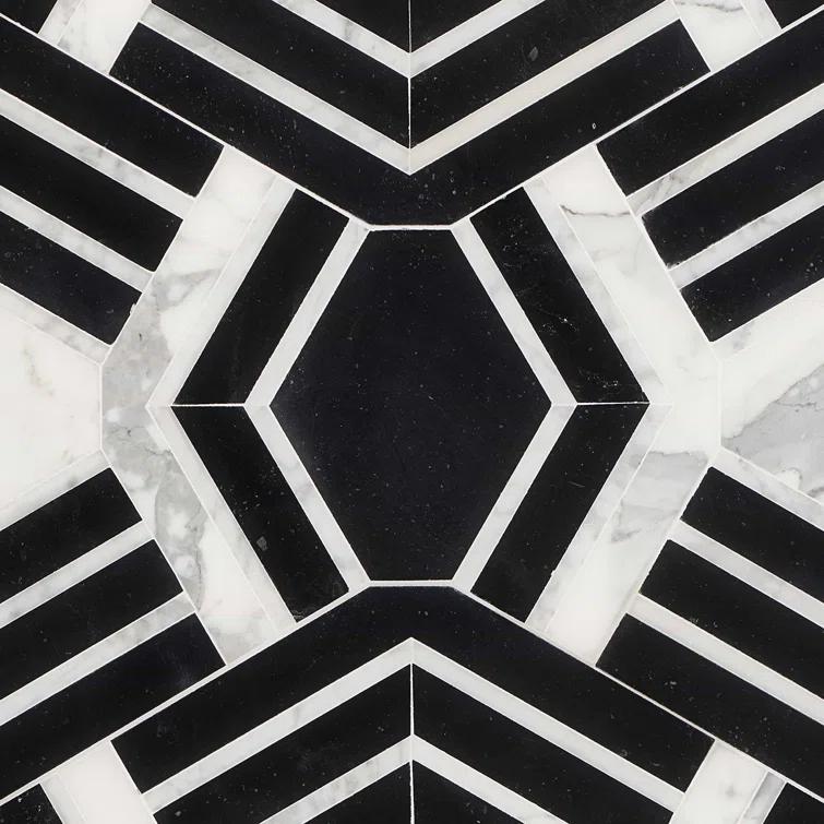 Bond Tile Tenor Marble Random Mosaic Wall & Floor Tile