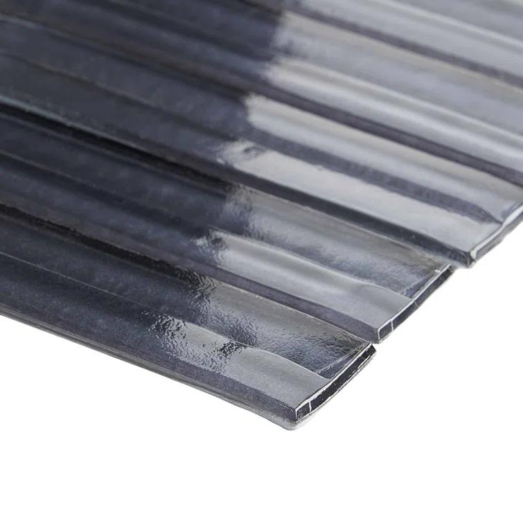 Bond Tile Tara Stacked 11.61" x 11.73" Molten Glass Mosaic Wall Tile (0.95 Sq. Ft. / Sheet)