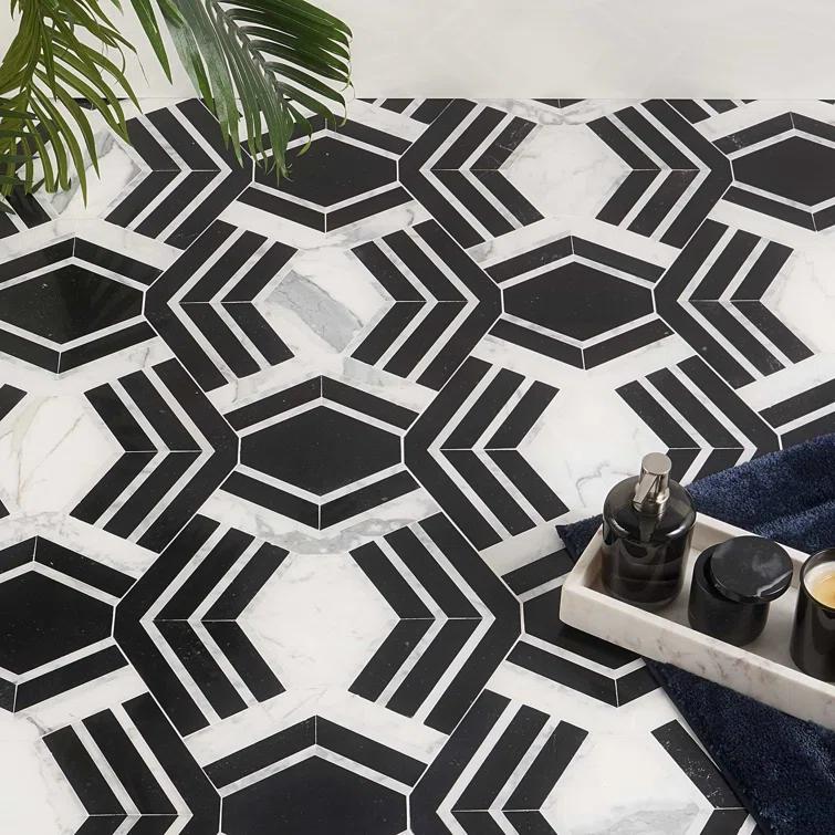 Bond Tile Tenor Marble Random Mosaic Wall & Floor Tile