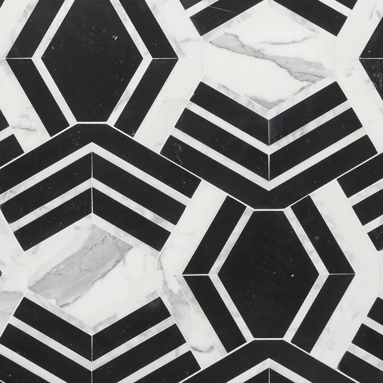 Bond Tile Tenor Marble Random Mosaic Wall & Floor Tile