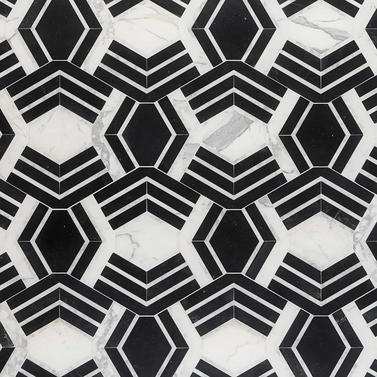 Bond Tile Tenor Marble Random Mosaic Wall & Floor Tile