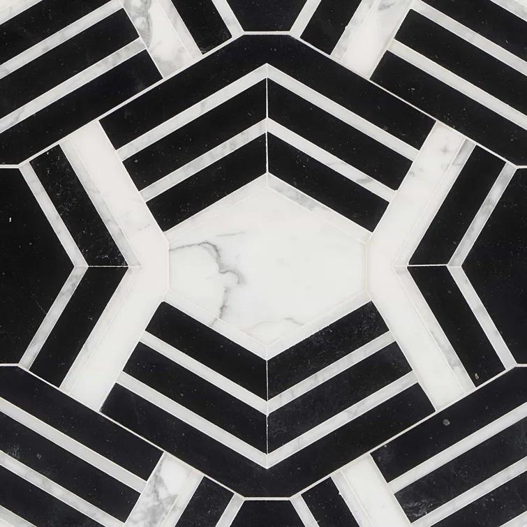 Bond Tile Tenor Marble Random Mosaic Wall & Floor Tile