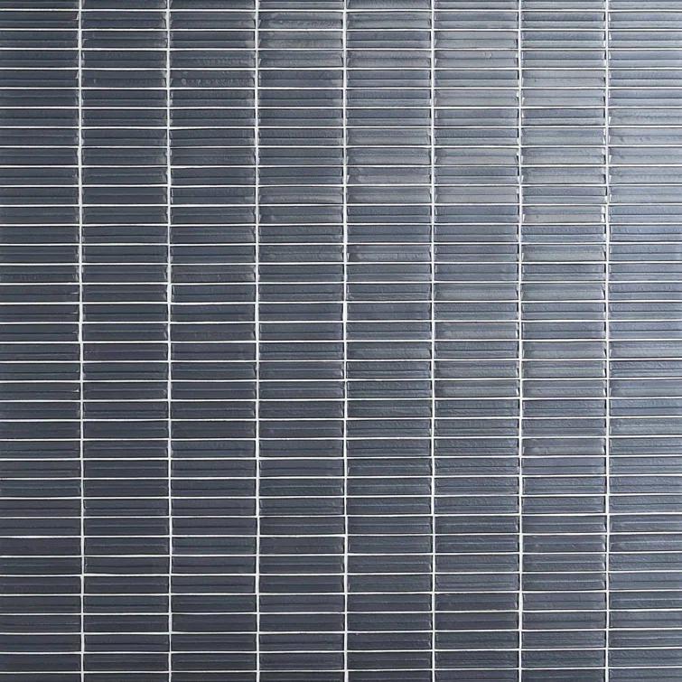 Bond Tile Tara Stacked 11.61" x 11.73" Molten Glass Mosaic Wall Tile (0.95 Sq. Ft. / Sheet)