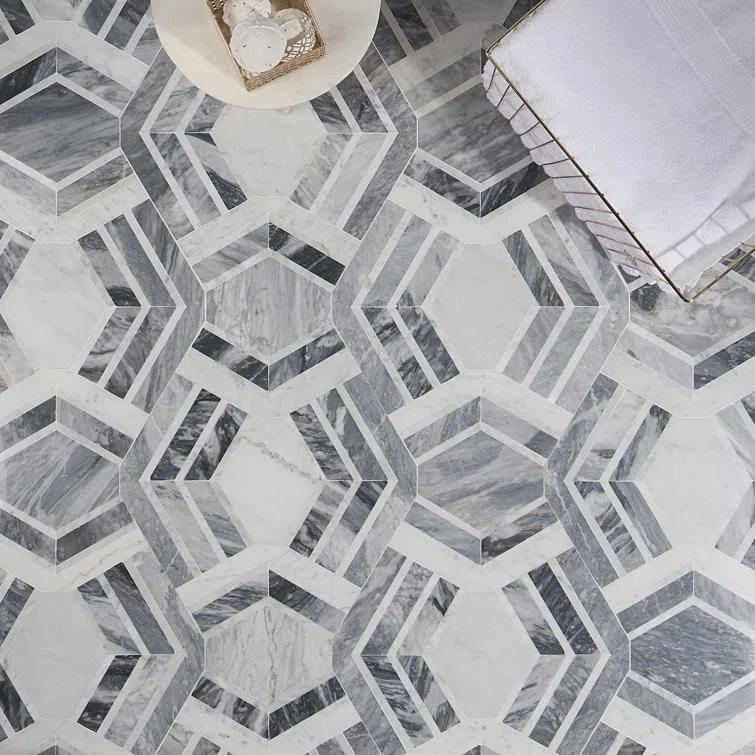 Bond Tile Tenor Marble Random Mosaic Wall & Floor Tile