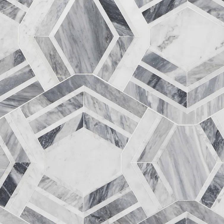 Bond Tile Tenor Marble Random Mosaic Wall & Floor Tile