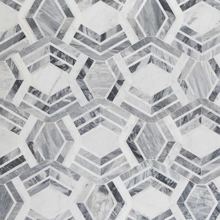 Bond Tile Tenor Marble Random Mosaic Wall & Floor Tile